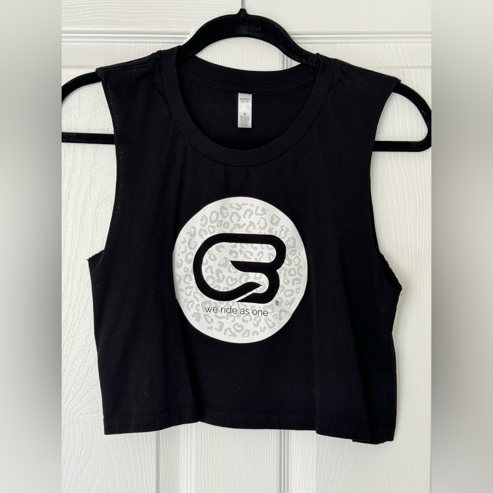 Cyclebar Black Tank Top with White Logo
